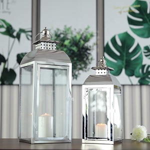 Stainless Steel Hanging <b>Candle</b> <b>Lanterns</b> Pagoda <b>Candle</b> <b>Lanterns</b> <b>Large</b> <b>Candle</b> Holder for Indoor Party Wedding Living Room - Product Image 3
