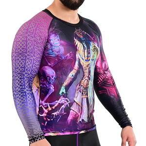 Rashguard de Jiu Jitsu y MMA de Alta Calidad, Transpirable, con Diseños Sublimados, Manga Larga, Antibacteriano, Venta al Por Mayor - Product Image 2
