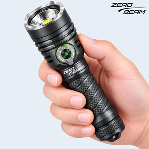 Lampe de poche LED rechargeable 3100 Lumens 6500K ZEROBEAM D7 100W IP68 étanche 100m 498m avec contrôle de la portée par cadran, torche de plongée - Product Image 1