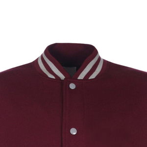 Wholesale OEM Service Premium Men’s Varsity Jacket Custom Embroidery Thick Fleece Lining Heavy Winter Casual Streetwear - Product Image 5