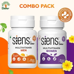Mezcla de extractos de plantas Multivitamin-Siens de Dabur, paquete combinado para hombres y mujeres con minerales, nutrientes y mezclas de hierbas. - Product Image 1