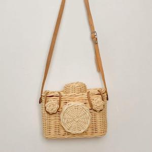 <b>Camera</b> toy basket for kids handmade rattan miniature cameras wholesale cost children baskets - Product Image 3