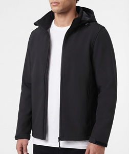 Sudadera con Capucha Negra Unisex, Cierre de Cremallera, Estilo Casual, Resistente al Viento, Estampada, Corte Regular, Chaqueta Deportiva de Otoño, Servicio OEM, 100% Poliéster Tejido - Product Image 3