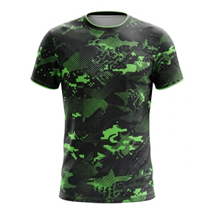 Custom Sublimation Men's Athletic <b>T</b> <b>Shirt</b> 100% Polyester Sportswear Tee Breathable <b>Moisture</b> <b>Wicking</b> Running Training Wear Active - Product Image 3
