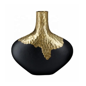 Modern <b>Flower</b> <b>Vase</b> Hammered Style Living Room Aluminum <b>Vase</b> <b>Flower</b> Home Decor Office Bedroom Decor Table <b>Vase</b> Festive Occasion - Product Image 1