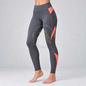 Pantalones de equitación para mujer con construcción transpirable, soporte cómodo para la cintura y tela flexible para una mejor experiencia de montar. - Product Image 1