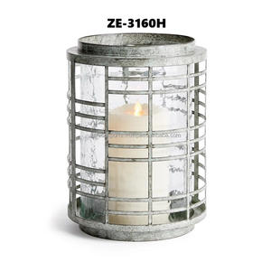 Lanterne en bambou torsadé artistique de style moderne, sculpture d'art flamme contemporaine pour la décoration intérieure et Noël - Product Image 5