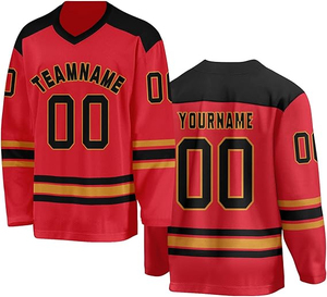 OEM Custom Ice Hockey Jerseys Supplier <b>for</b> <b>University</b> Clubs School Teams with Heat-Transfer Printing 100% Polyester Breathable - Product Image 2