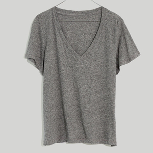 Camiseta Casual de Cuello en V para Mujer, Algodón Premium, Talla Grande, Moda, Suave, Transpirable, Ropa de Verano, Logotipo Personalizado, Marca Privada 2028 - Product Image 5