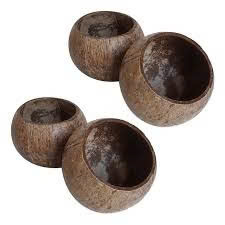 Juego de cucharas redondas modernas de madera de coco para batidos, ensaladas, frutos secos, vajilla para cocina o viaje, ecológico - Product Image 3