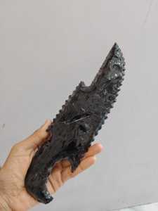 Couteau en Obsidienne Noire, Cristal Volcanique Naturel, Décoration Gothique, Altar, Chambre Sorcière, Méditation, Cadeau Spirituel, Pierre Précieuse Rafay 1000 Ct - Product Image 4