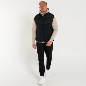 Veste matelassée unisexe camouflage enduite personnalisée de haute qualité, avec logo frontal, écologique et imperméable, vente en gros - Product Image 2