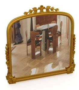 Traditional Arch Shaped Wall Mirror Brass <b>Frame</b> Decorative Home Accent Mirror 6mm Thickness - Product Image 6