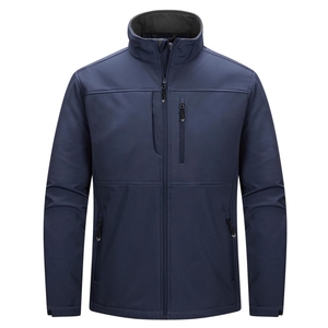 Nouvelle arrivée, veste softshell personnalisée d'hiver au style simple pour hommes, veste décontractée pour le travail, coupe-vent, veste softshell pour le sport et les activités de plein air pour hommes - Product Image 4