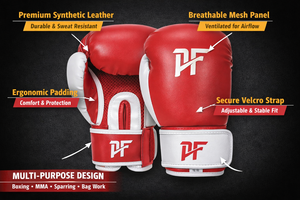 Guantes de Boxeo para Entrenamiento y Sparring, Guantes de Cuero PU para Muay Thai, MMA y Kickboxing, Trabajo con Saco de Boxeo y Almohadillas - Product Image 5