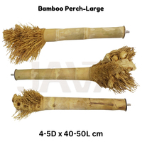 Perchoir pour oiseaux en bambou durable et écologique Javawood L