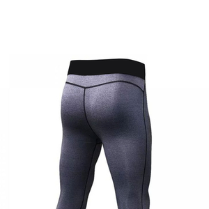 Very Low Price High Quality Seamless Men's High-Wasted Cotton/Bamboo Fiber Leggings Elastic Waist Breathable Fitness Wear Custom - Product Image 3