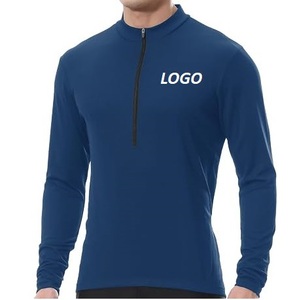 Quarter Zip <b>Cycling</b> Jersey MTB Road Outdoor Sports 100% Polyester Anti-Bacterial UV Protection Quick Dry Breathable Custom Logo - Product Image 1
