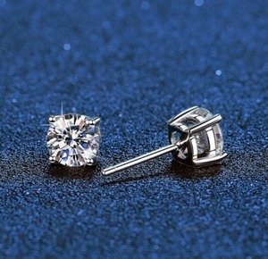 Most Selling Moissanite Diamond Stud <b>Earrings</b> for Women <b>Men</b> Suitable for Fashion Jewelry Daily Wear Parties and Special Occasion - Product Image 3