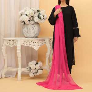 Skpink PD5369 Robe de cocktail élégante en mousseline de soie unie Dupatta Accessoire - Product Image 1