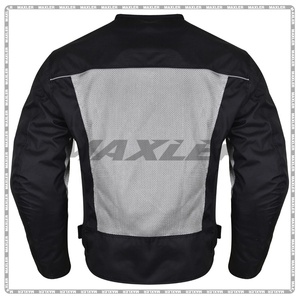 Blouson moto léger pour homme, homologué CE, avec empiècements en mesh respirant, doublure imperméable amovible, col montant - Product Image 3