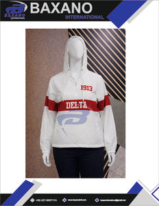 Chaqueta Cortavientos Impermeable Delta Sigma Theta DST Sorority, Chaqueta de Lluvia Resistente a la Intemperie con Logotipo Bordado - Product Image 4