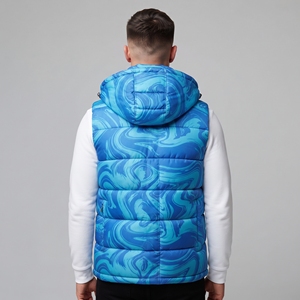 Wholesale <b>Men's</b> Outdoor Camouflage Puffer <b>Gilet</b> Warm Quilted <b>Hooded</b> Winter Vest Sleeveless Insulated Jacket - Product Image 2