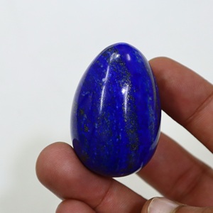 Œuf en lapis-lazuli naturel poli, pierre de cristal bleu profond, marque PANJSHIR GEMS INTERNATIONAL, décoration d'intérieur, 1 pièce MOQ - Product Image 4