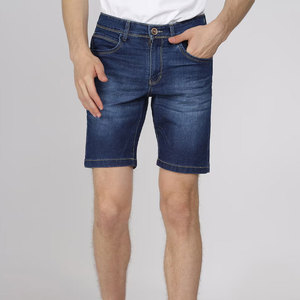 Shorts Bermuda en jean rose pour homme, taille mi-haute, avec strass, style décontracté, écologique, taille élastique, en coton - Product Image 1