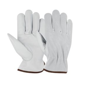 Gants de travail en cuir de vachette pleine fleur et croûte de qualité supérieure pour la sécurité industrielle et la protection des mains, gants de jardinage - Product Image 1