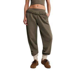 Pantalones Deportivos de Felpa Extra Grandes para Mujer, Cintura Alta, Algodón y Poliéster, Corte Holgado Informal, Pantalones Deportivos, Logotipo Personalizado OEM, Venta al Por Mayor - Product Image 2