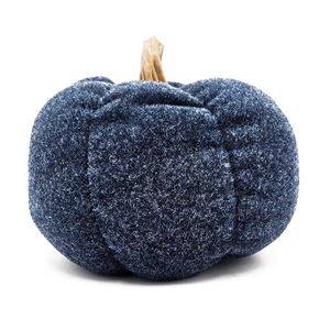 Set di 3 7.5 blu scuro x 7.5x5.7 ornamenti di zucca festiva decorazione del raccolto per le vacanze per i mobili della sala da pranzo per il ringraziamento autunnale - Product Image 3