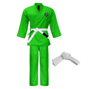 Karate Uniform with <b>Belt</b> Breathable Light Weight <b>Elastic</b> Training Suit Custom Made 100% Cotton Unisex Adult High Quality - Product Image 5