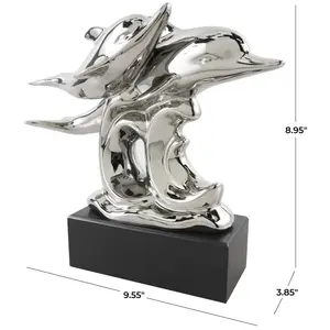 Figurine d'oiseau en aluminium de haute qualité, style antique moderne, plaquée or, sculpture artisanale de luxe pour la décoration de la maison - Product Image 2