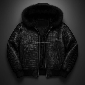 Nouvelle veste bomber en cuir de vache et toile pour homme, design tendance, imperméable, coupe-vent, couleur et logo personnalisés, style vintage - Product Image 5