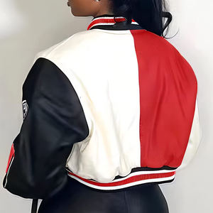 Chaqueta Varsity Más Vendida para Damas, Chaqueta de Béisbol con Bordado Personalizado, Chaqueta de Invierno Informal y Cómoda para Mujer, OEM - Product Image 3