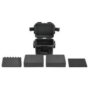 Valise de transport portable noire en PP 11,8"x9,6"x7,9" pour appareil photo et équipement vidéo - Product Image 5