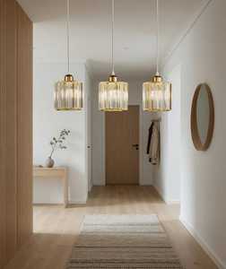 Handcrafted <b>Brass</b> <b>Lantern</b> with Glass Hanging Single Light Pendant Modern Eco-Friendly Dining Room Office Home Living Room - Product Image 3