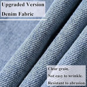 Veste en jean décontractée pour homme, en coton, pour l'hiver, le printemps et l'automne, à manches longues et style débardeur, avec nombril apparent - Product Image 4