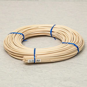 Material de mimbre para muebles a precio económico: rollos de núcleo de caña de ratán blanqueado y natural en espiral. - Product Image 3