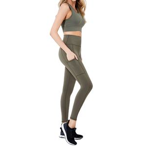 Conjuntos de Yoga para Mujer, Último Diseño, al por Mayor con MOQ Bajo, Logotipo Personalizado, Ropa de Yoga sin Costuras - Product Image 3