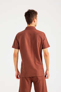 เสื้อยืดแฟชั่นใหม่สำหรับผู้ชายและผู้หญิง ผ้าเจอร์ซีย์เนื้อหนา ระบายอากาศได้ดี แขนสั้น น้ำหนัก 180 GSM พิมพ์ลายโลโก้แบบ DTF สีฟ้า - Product Image 2