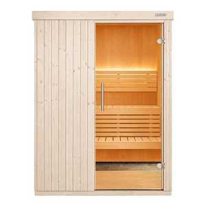 ชุดซาวน่าแบบดั้งเดิมสำหรับใช้ในบ้าน รุ่น NEW SAUNA-004 ขนาดเล็ก สำหรับ 2-3 คน พร้อมชุดอุปกรณ์ไฟฟ้า ทำจากไม้เนื้อแข็งคุณภาพพรีเมียม สำหรับใช้ในบ้านพักอาศัย - Product Image 1