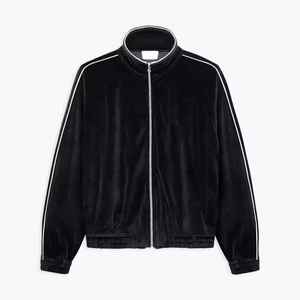 Ensemble de survêtement unisexe à capuche en velours, grande taille, avec logo personnalisé, pour homme, respirant, 2 pièces, collection 2025 - Product Image 3