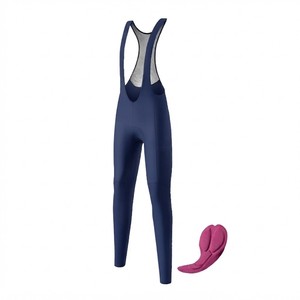 Cuissard de cyclisme bleu marine pour homme, coupe ajustée, longueur trois-quarts, matière Spandex Nylon respirante et anti-humidité - Product Image 4