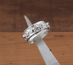 Elephant Design Classic Cluster <b>Wedding</b> Band <b>Ring</b> Retro Engraved <b>Silver</b> Jewelry for <b>Men</b> Personalized Gift - Product Image 3