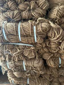 Natural Brown Coir Rope Yarn <b>Strong</b> Coconut Fiber <b>String</b> Eco Friendly Anti-Bacteria Raw Twisted Cord Gardening Agriculture - Product Image 2