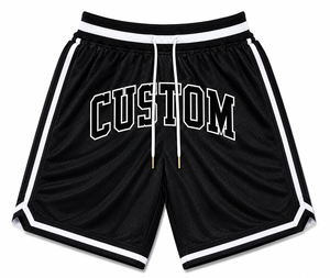 OEM Custom White Basketball Shorts Drawstring Lace Anti-Wrinkle Canvas Athletic Moisture Wicking Knee Length Training Sportswear - Product Image 2