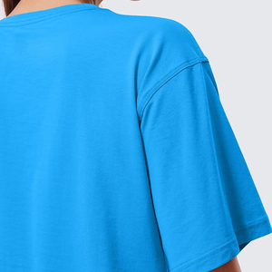 เสื้อยืดครอปวินเทจทรงหลวมสไตล์สตรีทแวร์ แบรนด์สั่งทำ ขายส่ง เสื้อครอปผ้าฝ้ายทรงเข้ารูปสำหรับผู้หญิง - Product Image 6