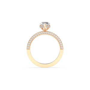 Anillo Solitario REYES Personalizado de Oro Sólido de 14K con Diamante Cultivado en Laboratorio de 1.43 Quilates en Forma de Corazón para Uso Ocasional, Joyería Fina - Product Image 5